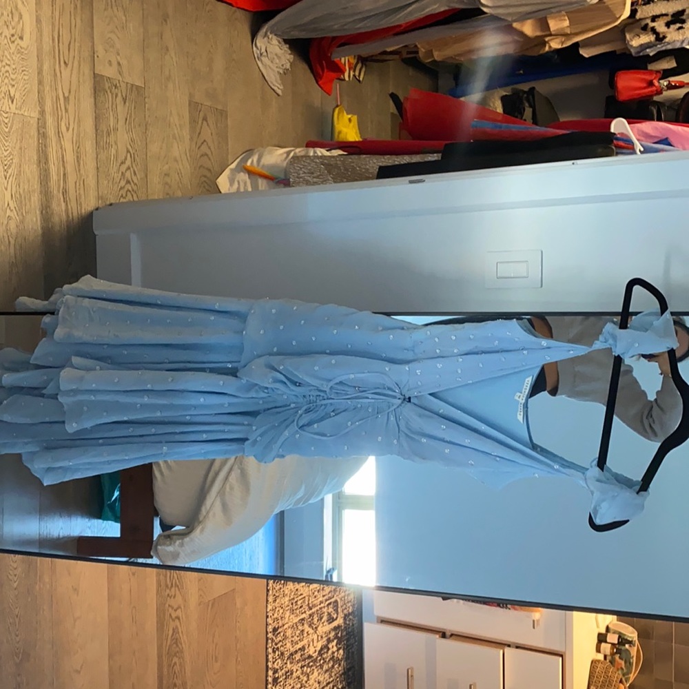 Veronica beard blue chiffon dress size 4